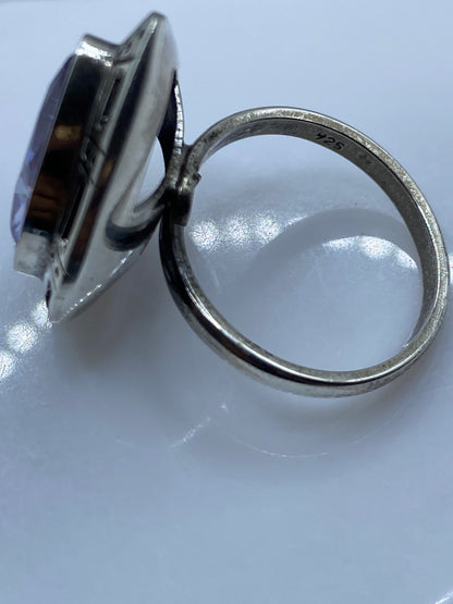Anillo Ajustable Plata Circonia Lavanda — Taxco .925 — foto 5
