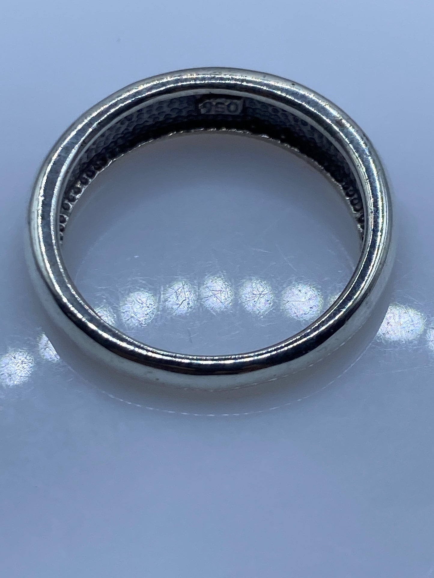 Anillo de Plata .950 con Ópalo de Fuego — Hecho a la Medida — foto 5