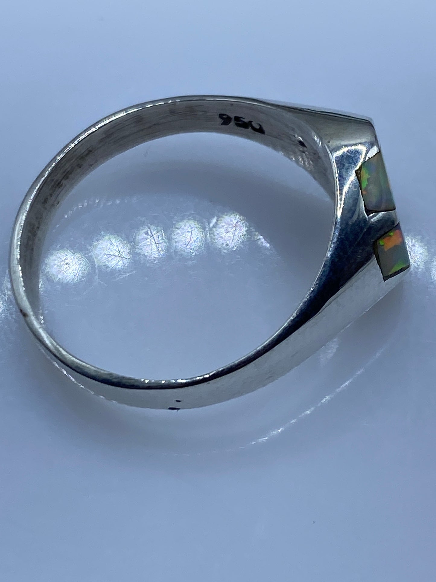 Anillo de Plata .950 con Ópalo de Fuego — Taxco — foto 5