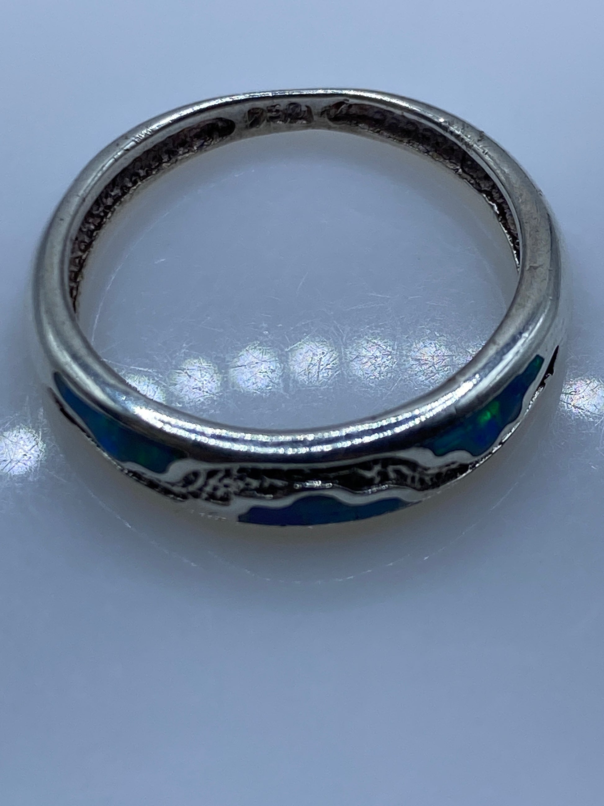 Anillo Unisex Plata .950 con Ópalo de Fuego — Taxco — foto 5