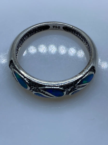 Anillo de Plata .950 con Ópalo de Fuego — Hecho a Medida — foto 5