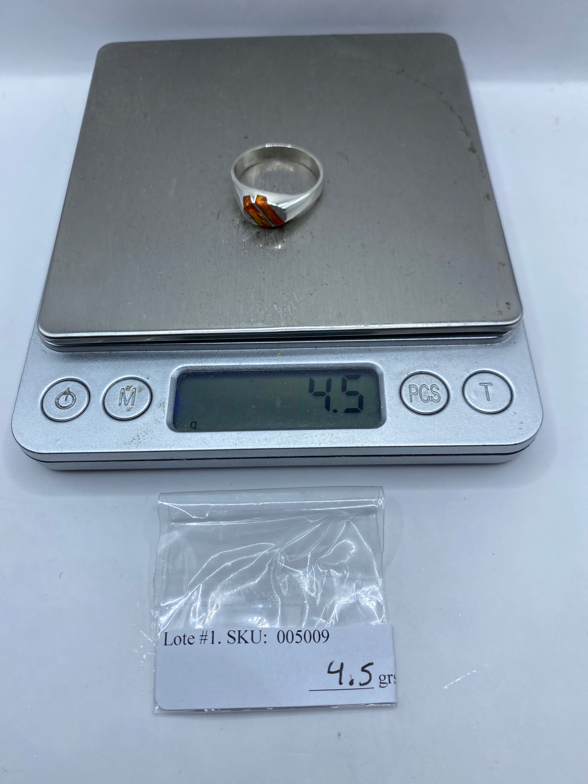 Anillo de Plata con Ópalo de Fuego — Taxco .950 — foto 6