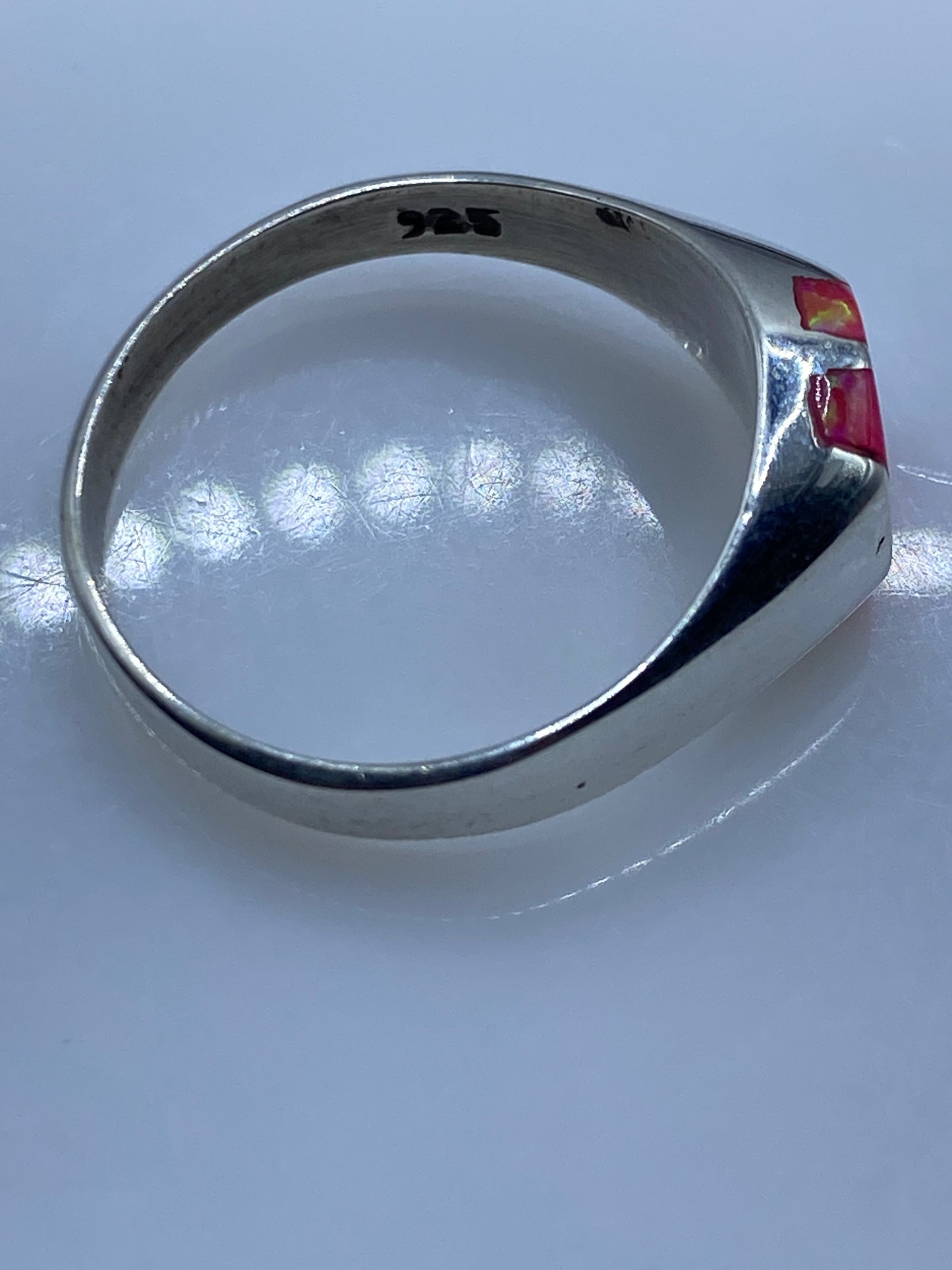 Anillo de Plata con Ópalo de Fuego Rosa — Taxco .925 — foto 5