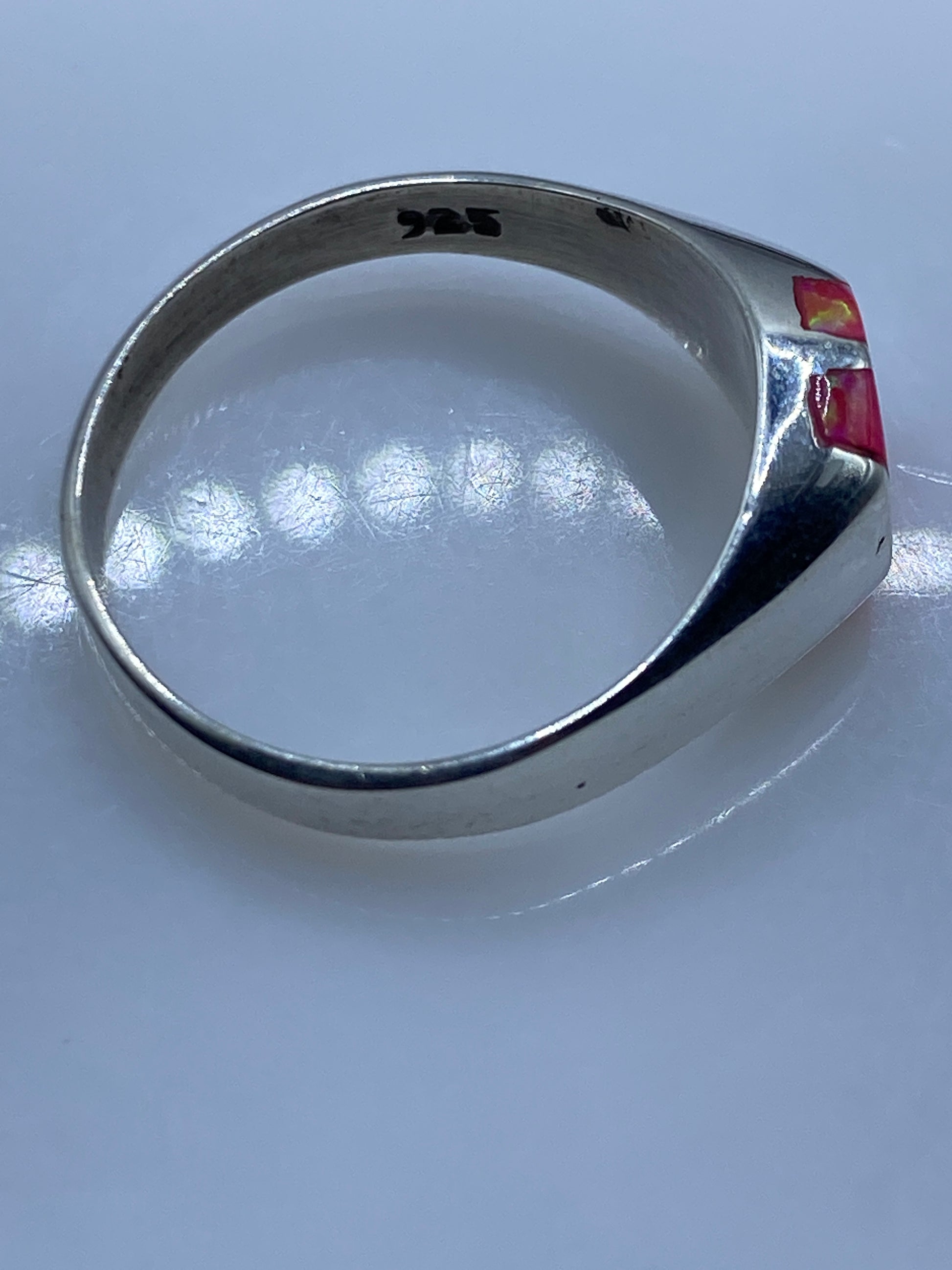 Anillo de Plata con Ópalo de Fuego Rosa — Taxco .925 — foto 5