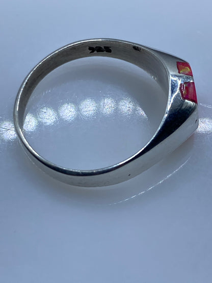 Anillo de Plata con Ópalo de Fuego Rosa — Taxco .925 — foto 5