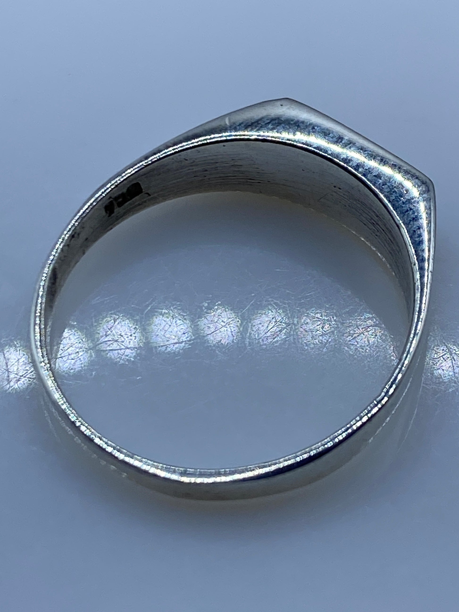 Anillo de Plata .950 con Ópalo de Fuego Multicolor — Taxco — foto 5