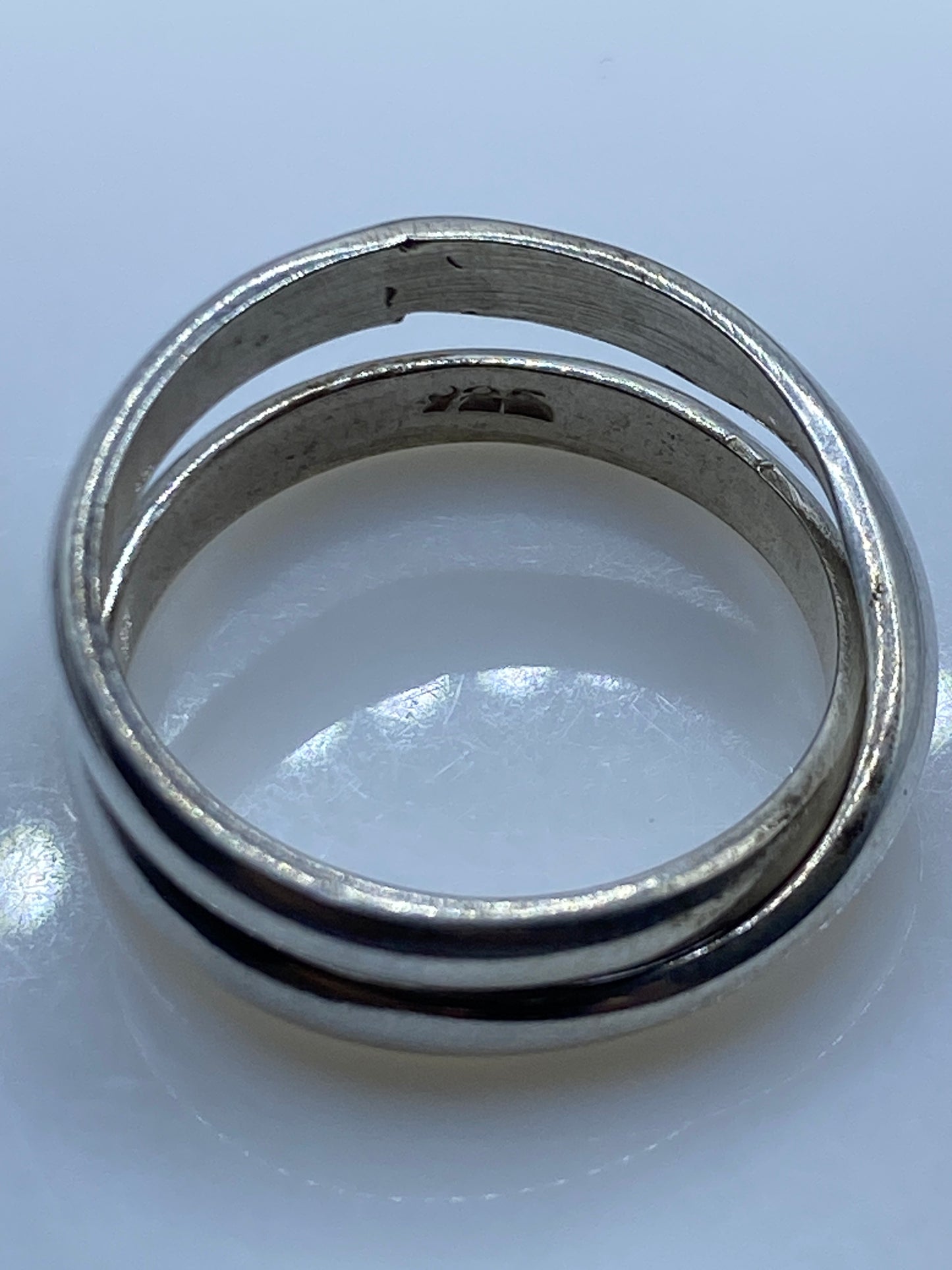 Anillo Doble Banda Plata .925 — Minimalista Taxco — foto 5