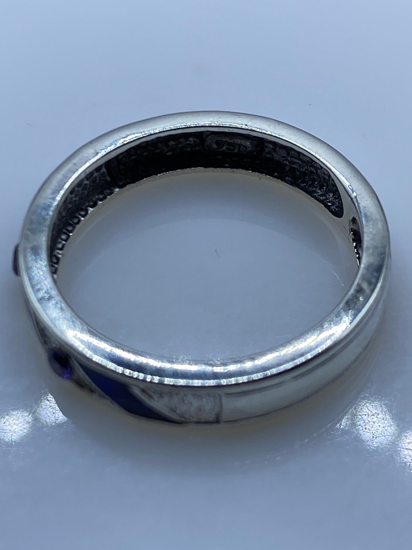 Anillo de Plata .950 con Ópalo de Fuego Azul — Taxco — foto 5