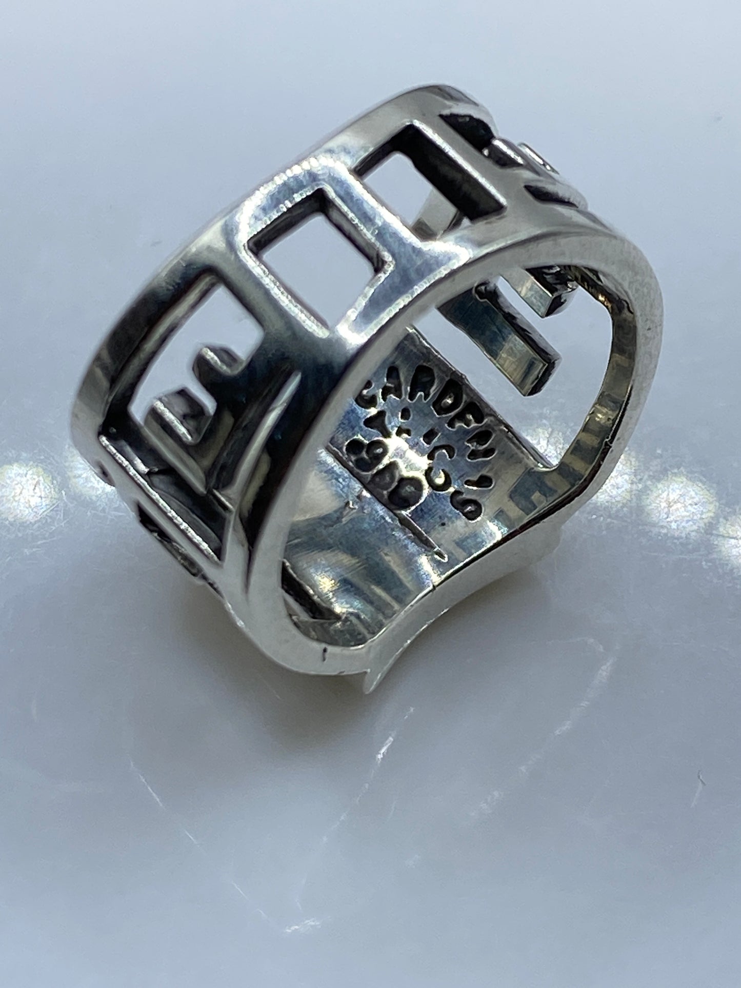 Anillo de Plata .950 con Ópalo de Fuego Azul — Taxco — foto 5
