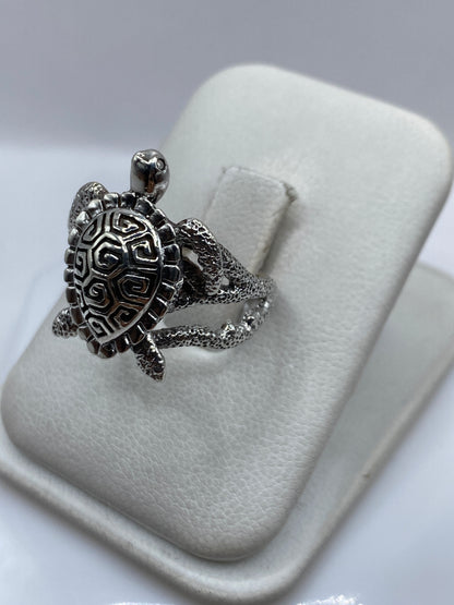 Detalle de las esferas de granulado soldadas en el caparazón de la tortuga