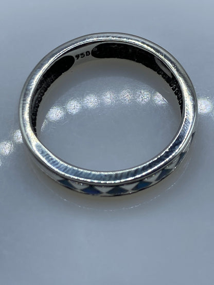 Anillo de Plata .950 con Ópalo de Fuego Azul Cielo — foto 5