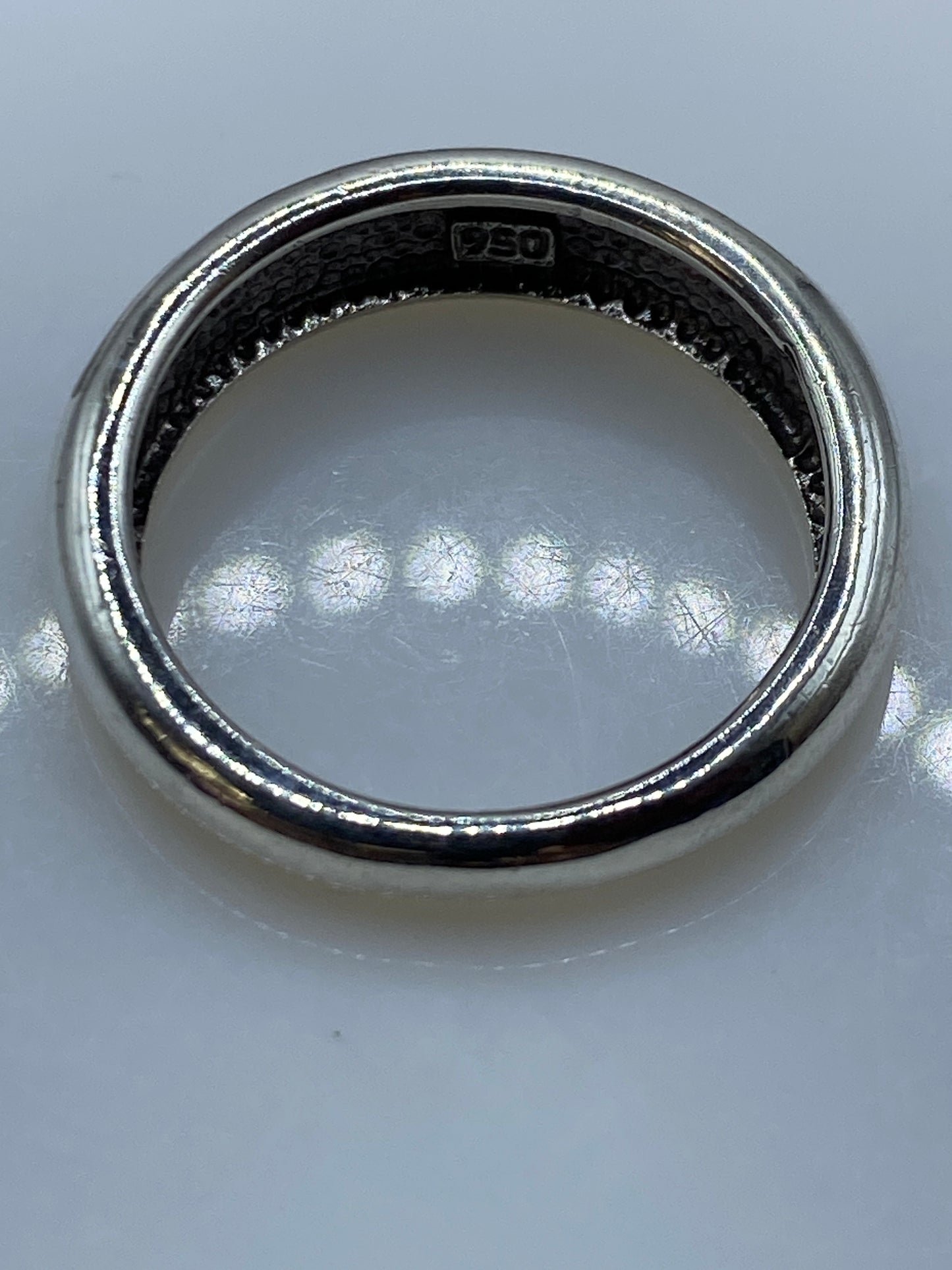 Anillo de Plata Ópalo de Fuego Amarillo — Taxco .950 — foto 5