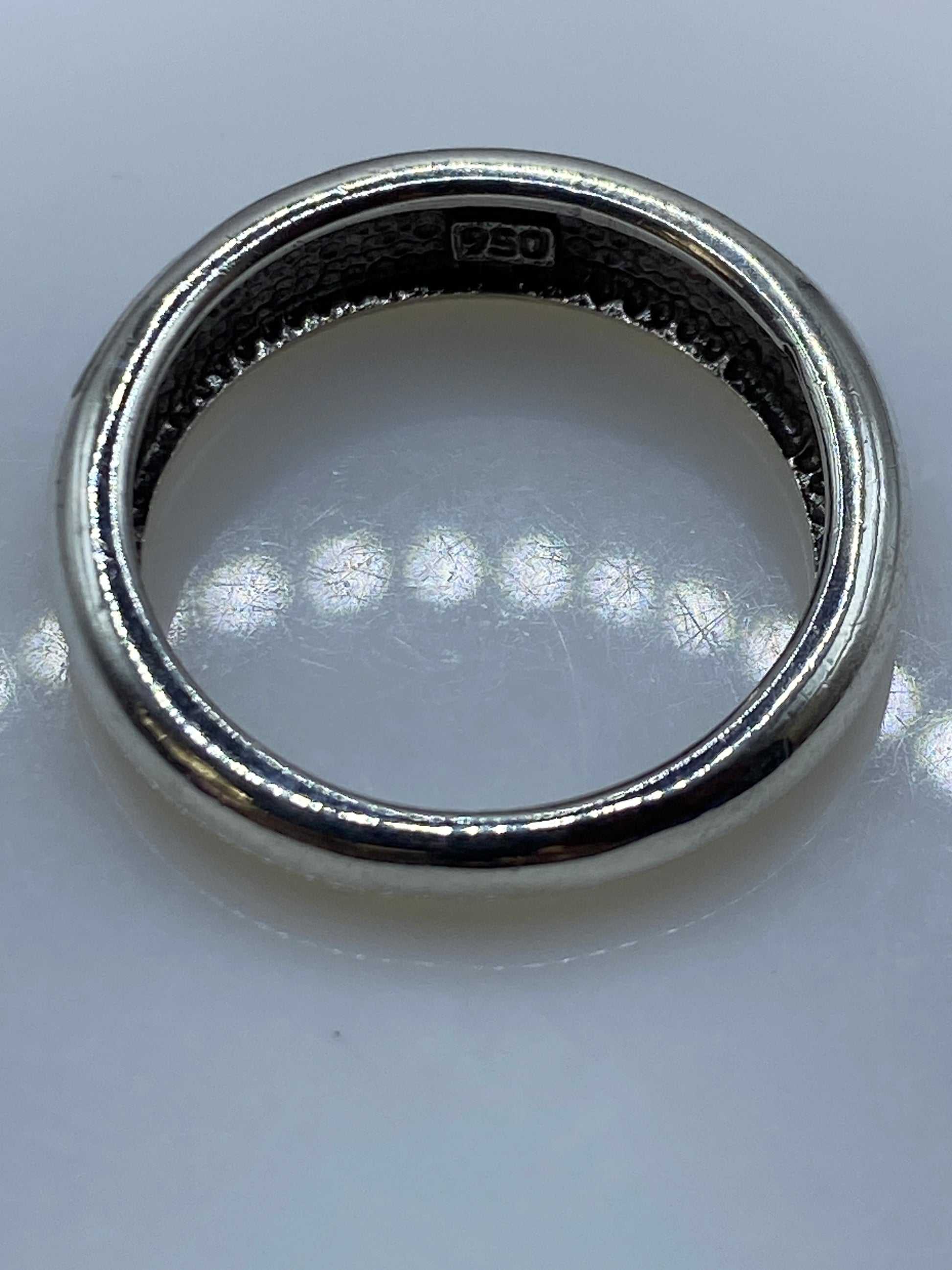 Anillo de Plata Ópalo de Fuego Amarillo — Taxco .950 — foto 5