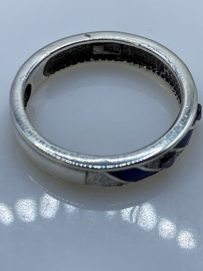 Anillo Plata .950 Ópalo de Fuego Azul — Taxco — foto 5