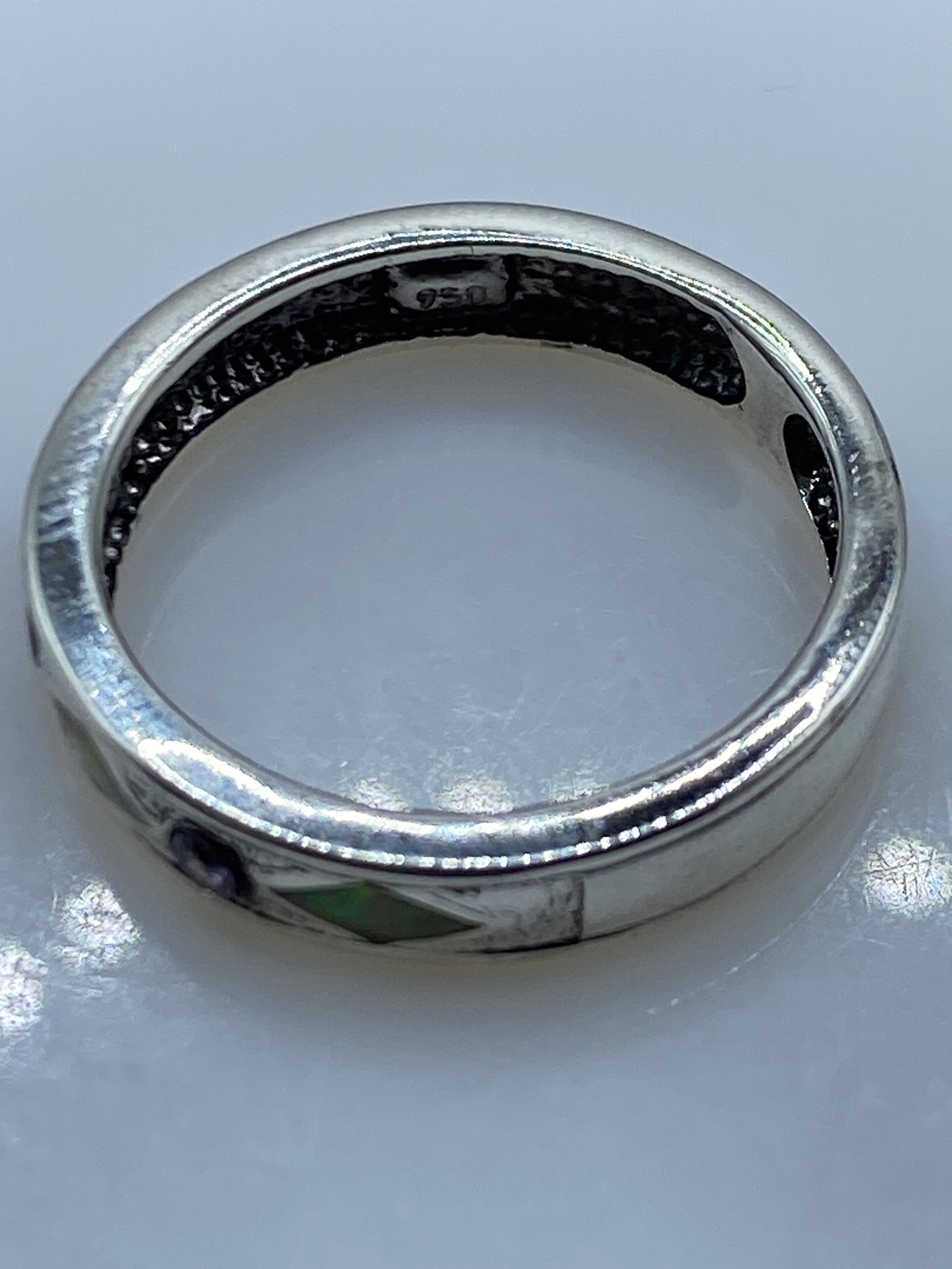 Anillo de Plata Ópalo de Fuego — Taxco .950 Hecho a Medida — foto 5