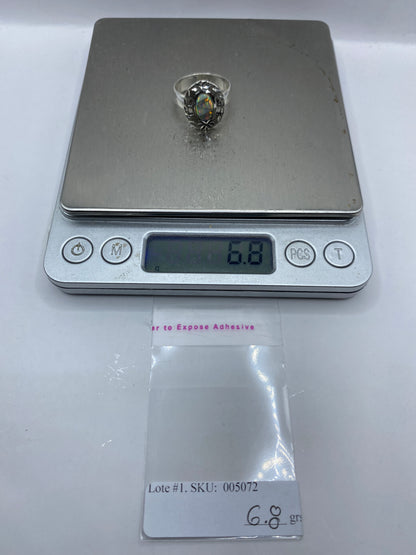 Anillo de Plata .950 con Ópalo de Fuego — Taxco Artesanal — foto 6