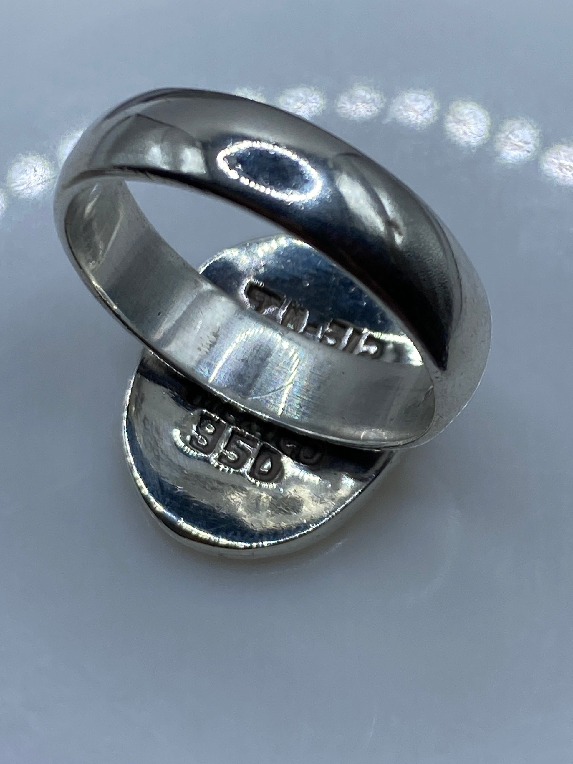 Anillo Ópalo de Fuego Amarillo Plata .950 — Hecho a Medida — foto 5