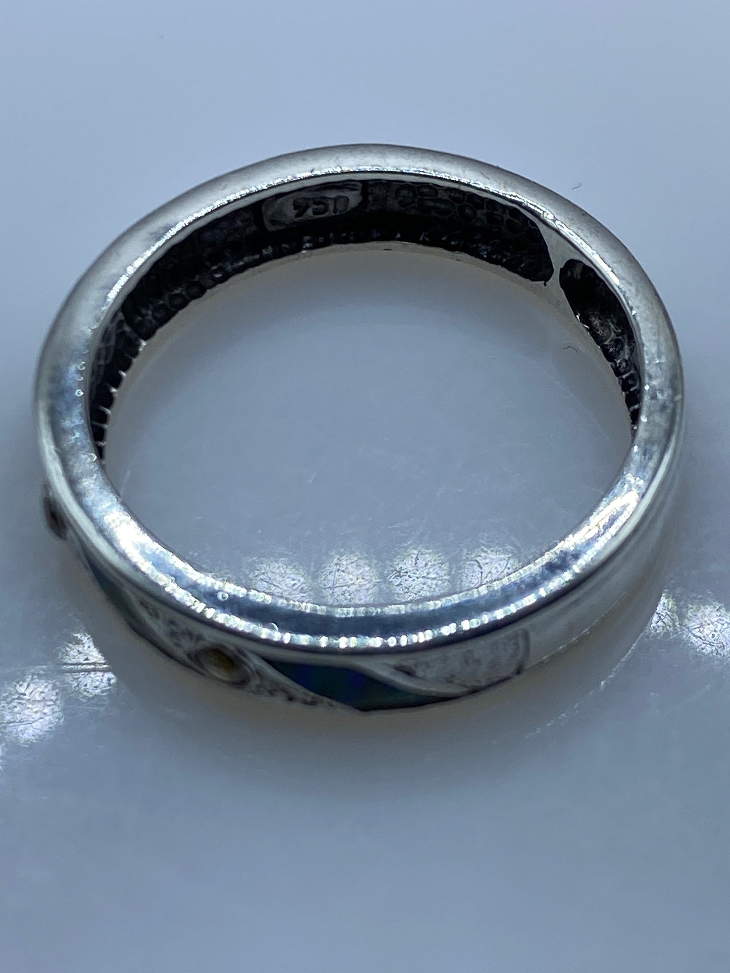 Anillo de Plata .950 con Ópalo de Fuego Verde — Taxco — foto 5