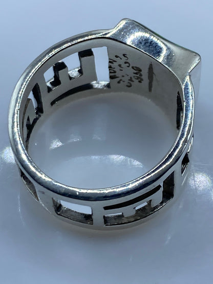 Anillo de Plata Ópalo de Fuego Verde — Taxco .950 — foto 5