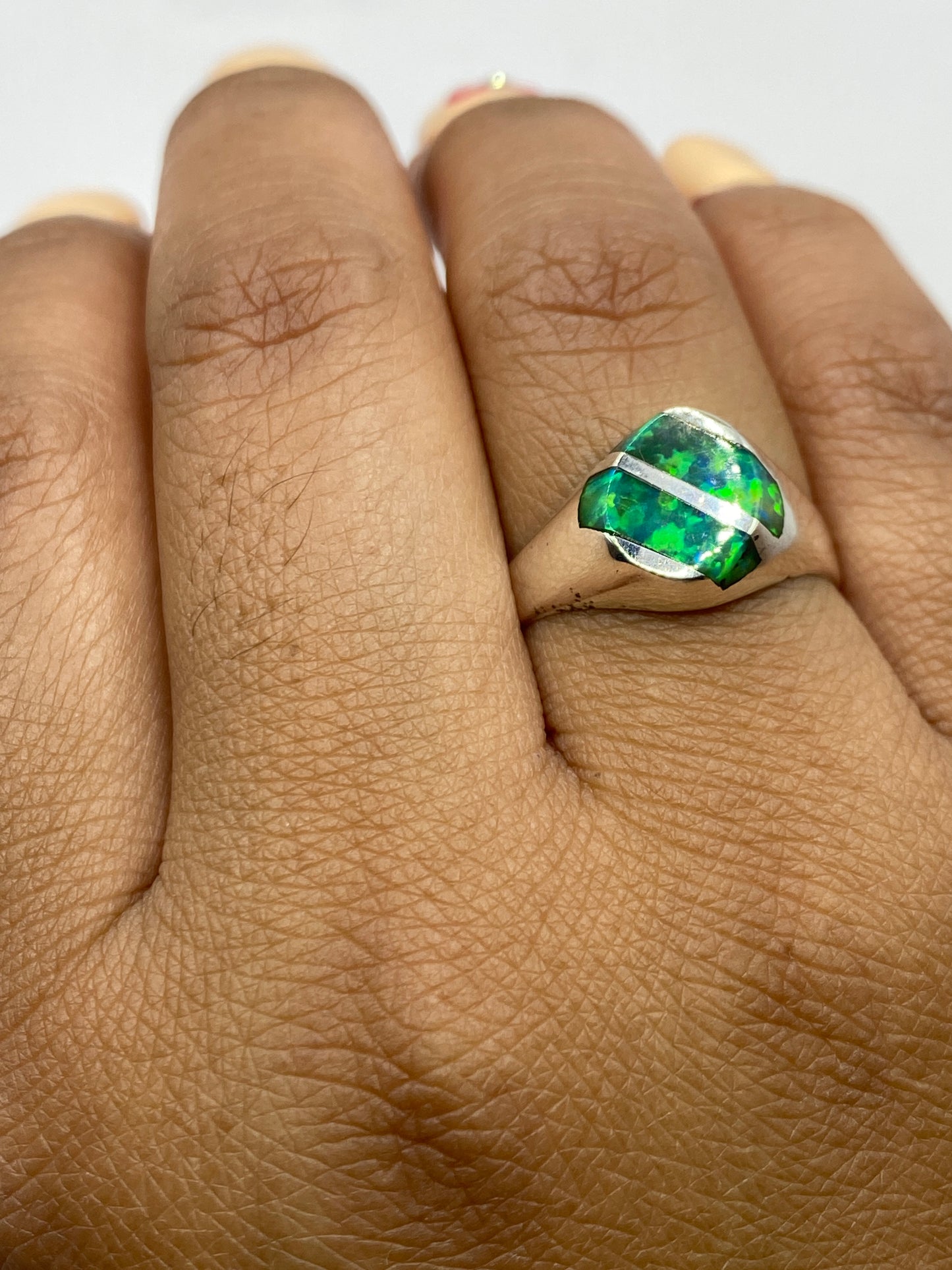 Anillo en plata pura con Quinto grabado en la banda interior