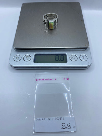 Anillo de Plata Prehispánico con Ópalo de Fuego — Taxco .950 — foto 6