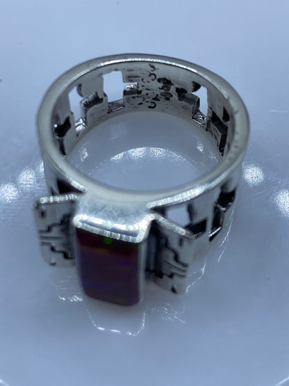 Anillo de Plata .950 con Ópalo de Fuego Rosa — Taxco — foto 5