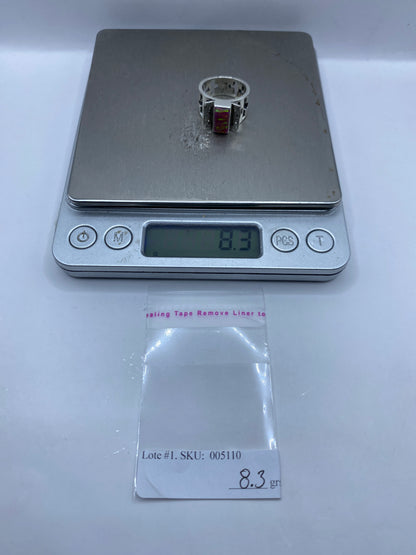 Anillo de Plata .950 con Ópalo de Fuego Rosa — Taxco — foto 6