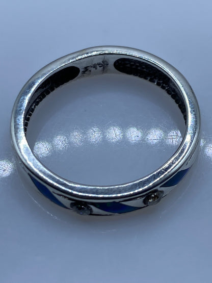 Anillo Minimalista Plata .950 con Ópalo de Fuego — foto 5