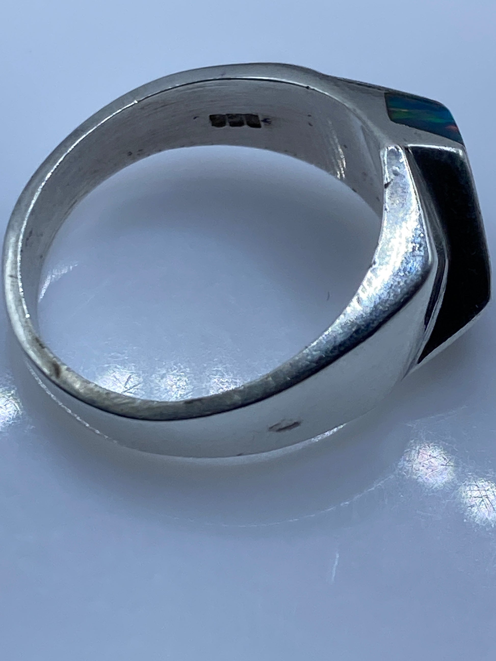 Anillo Plata .950 con Ópalo de Fuego — Taxco Hecho a Medida — foto 5
