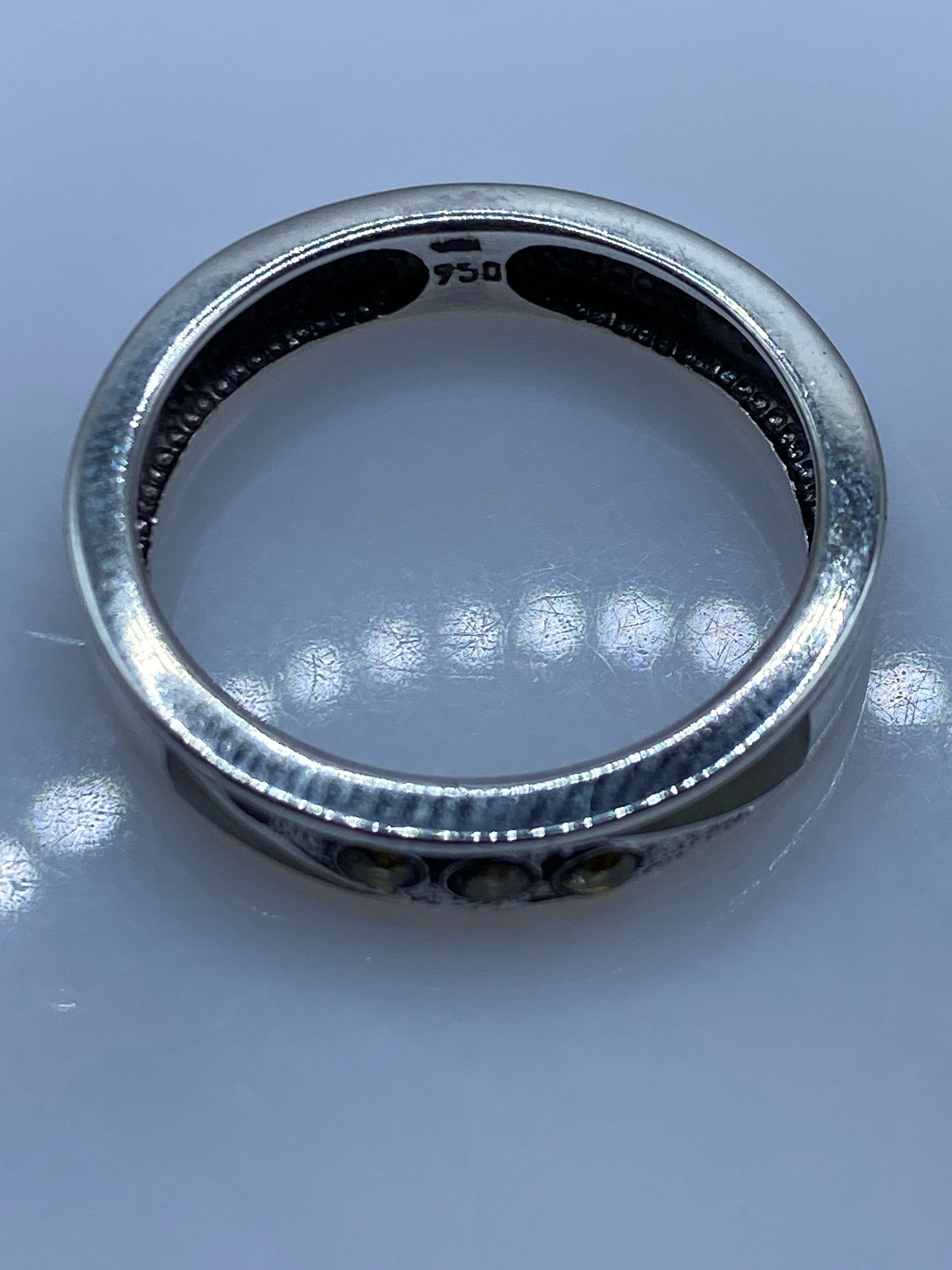 Anillo de Plata .950 con Ópalo de Fuego — Taxco Hecho a la Medida — foto 5