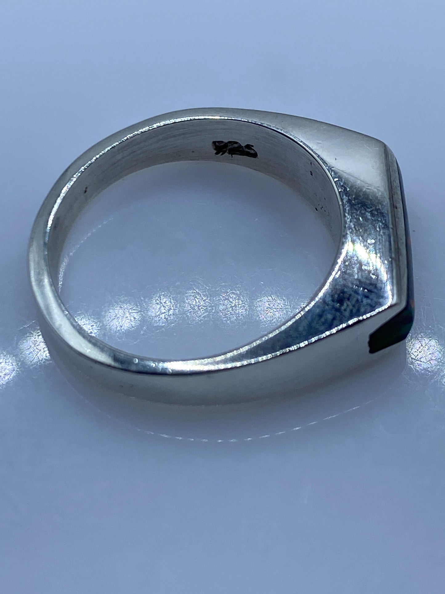 Anillo de Plata Ópalo de Fuego Multicolor — Taxco .925 — foto 5