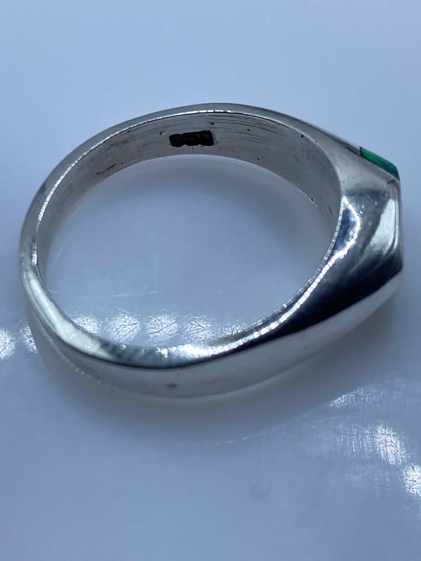 Anillo de Plata .950 con Ópalo de Fuego Verde — Taxco — foto 5