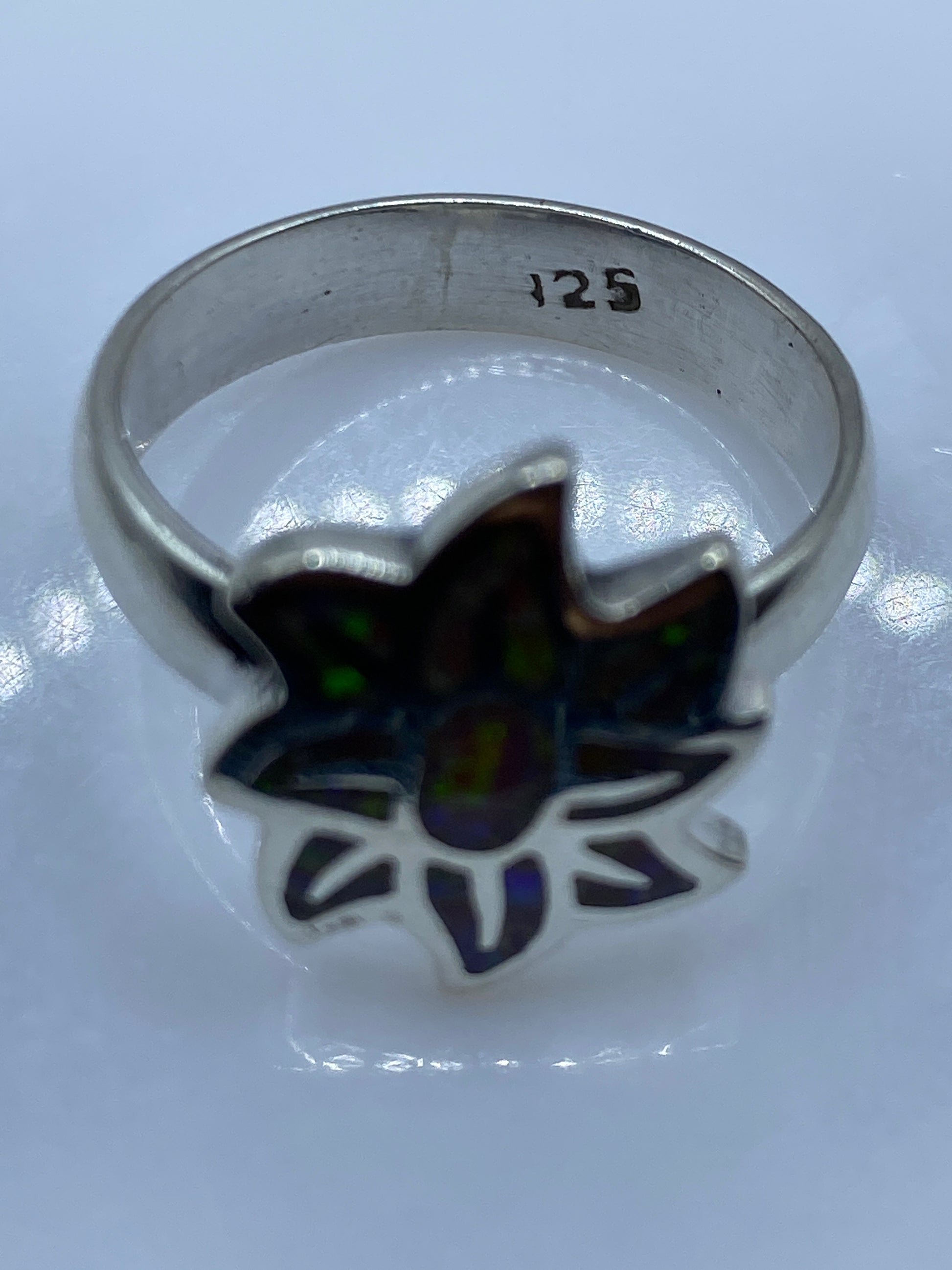 Anillo de Plata Ópalo de Fuego — Taxco .925 — foto 5