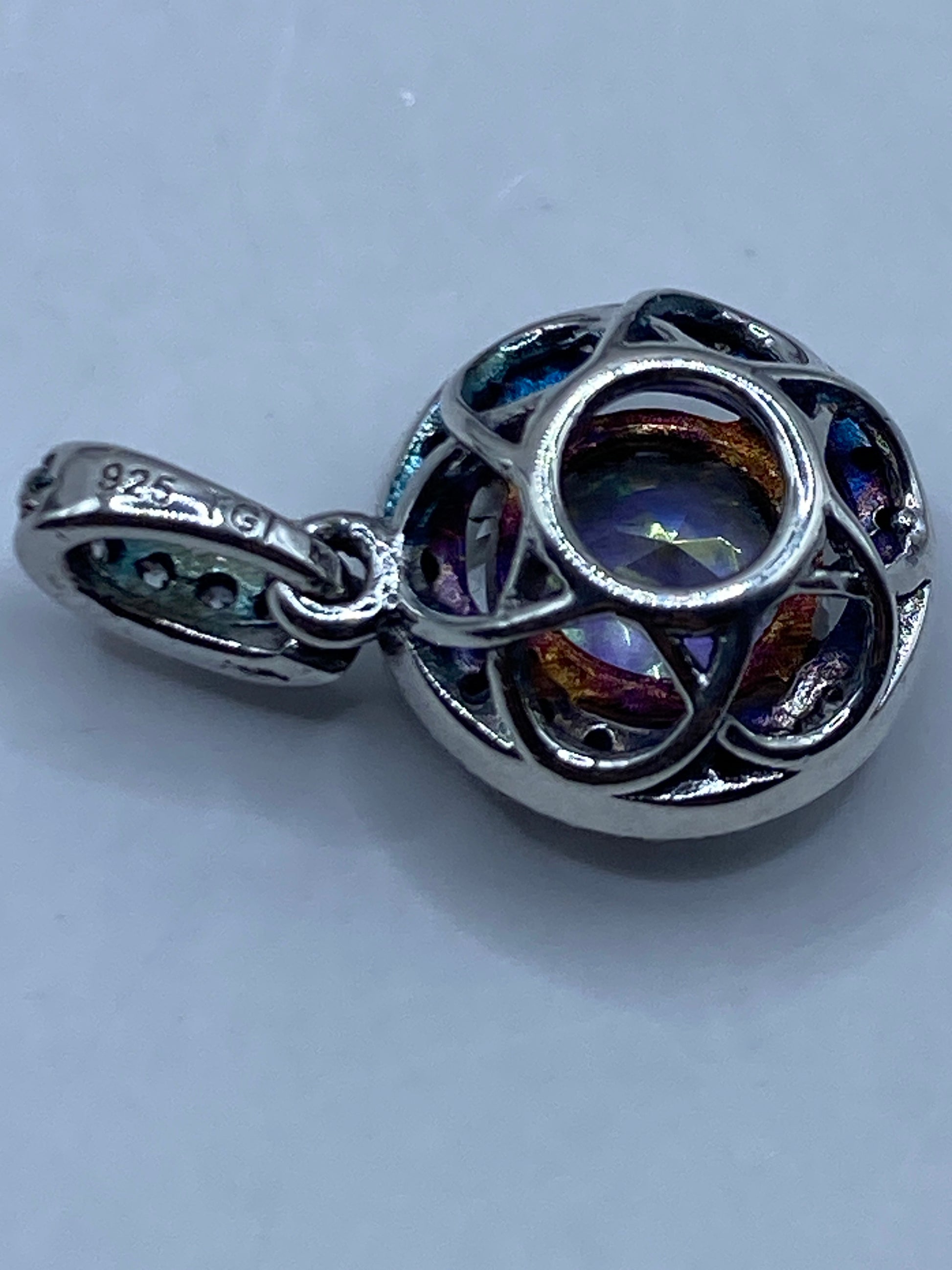 Dije de Plata con Circonia Multicolor — Taxco .925 — foto 5