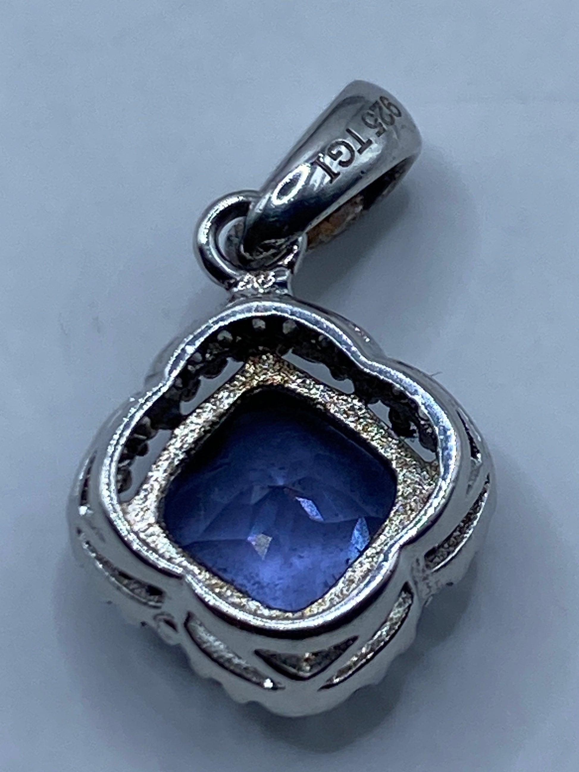 Dije de Plata Circonia Azul — Taxco .925 — foto 5