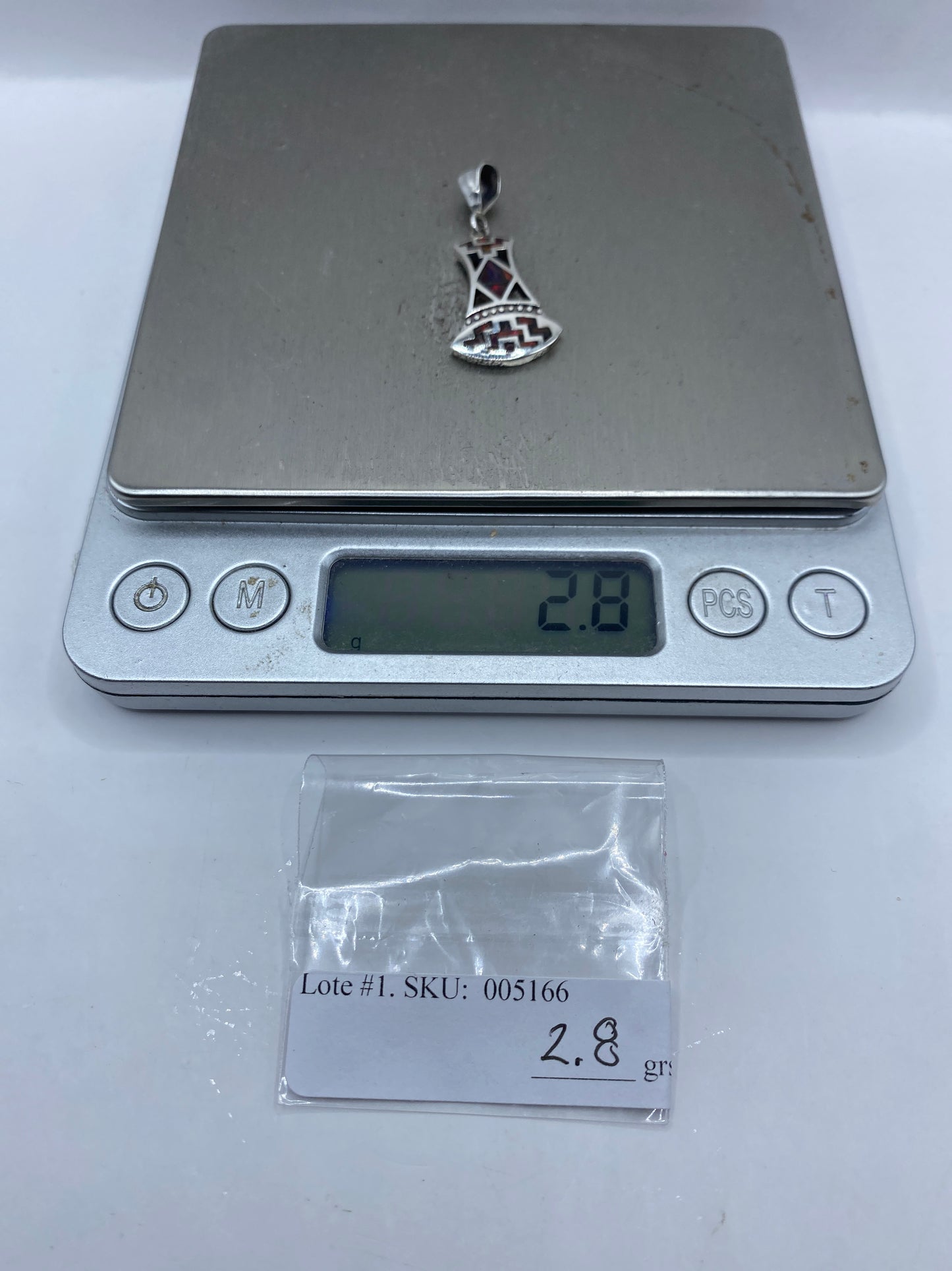 Dije Ópalo de Fuego Étnico Plata .950 — Taxco — foto 6