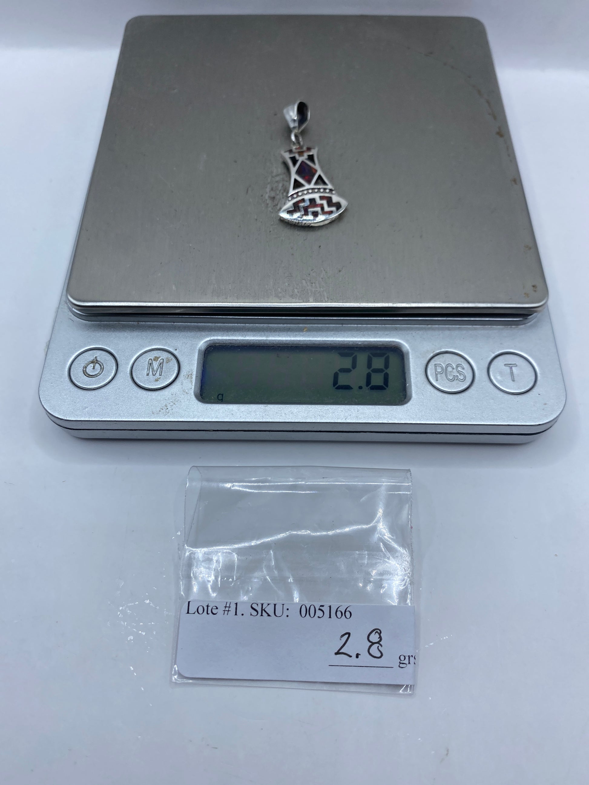 Dije Ópalo de Fuego Étnico Plata .950 — Taxco — foto 6