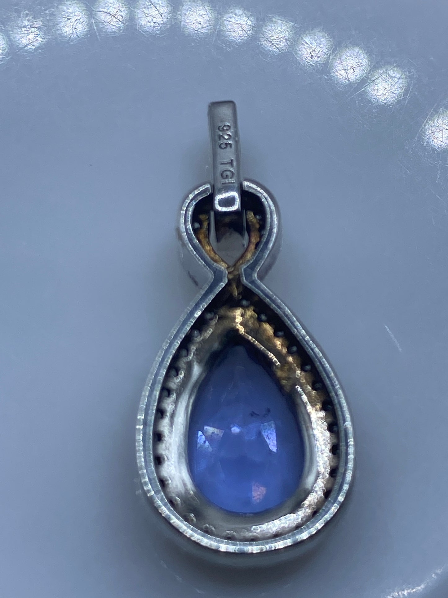 Dije de Plata con Circonia Lavanda — Taxco .925 — foto 5