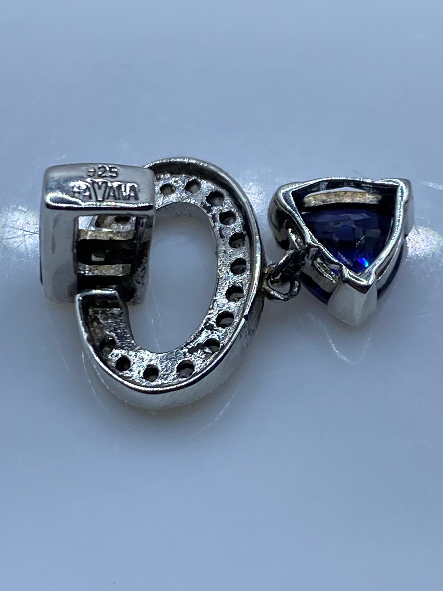 Dije de Plata con Ópalo de Fuego Azul — Taxco .925 — foto 5