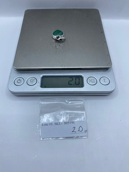 Dije Corazón Malaquita Plata .950 — Taxco — foto 5