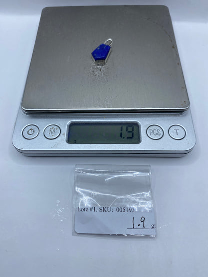 Dije Plata Azul — Engaste a Mano Taxco .925 — foto 5