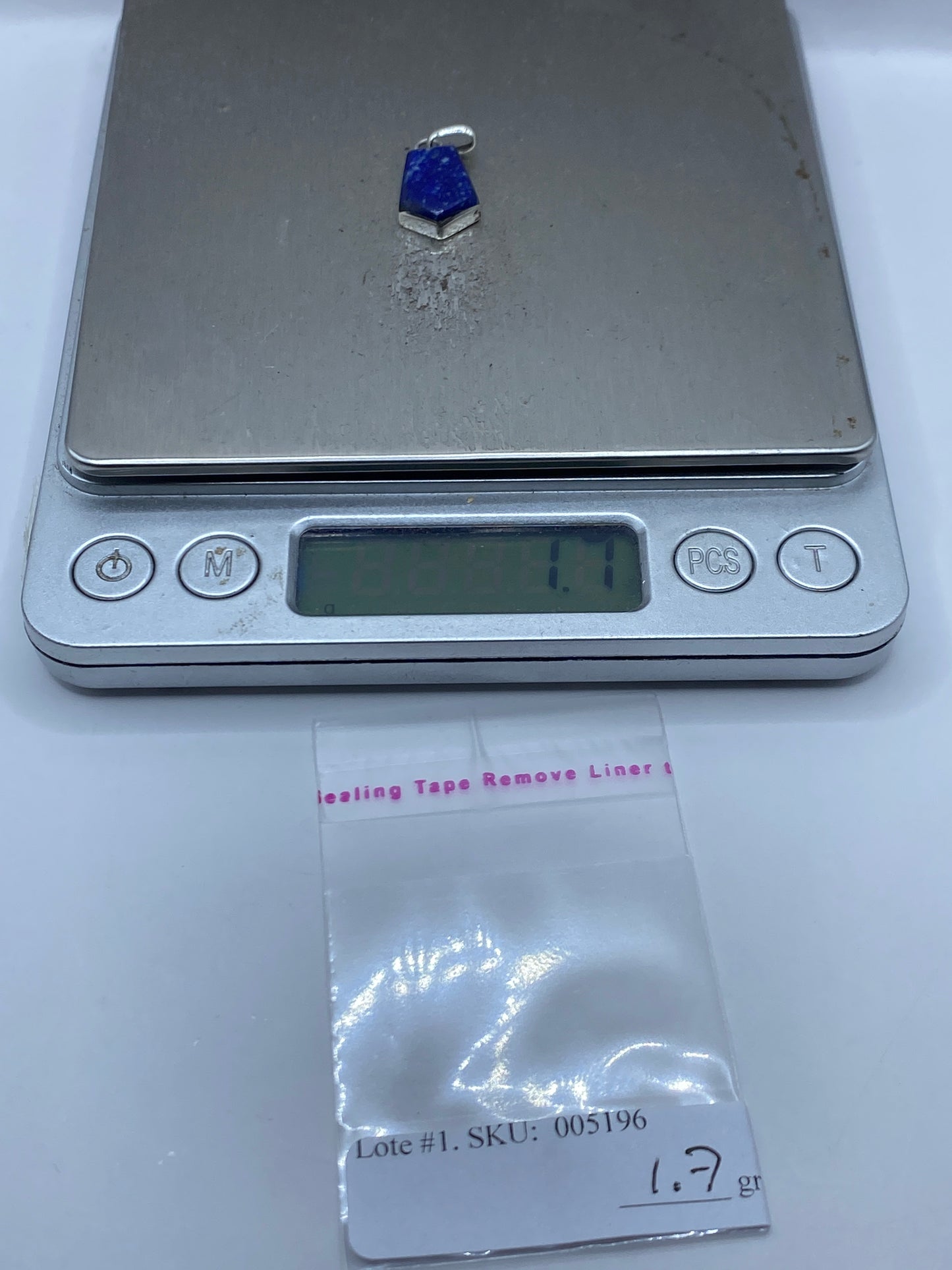 Dije de Plata con Piedra Azul — Taxco .950 — foto 5