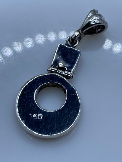 Dije Plata Ópalo de Fuego Azul — Taxco .950 — foto 5
