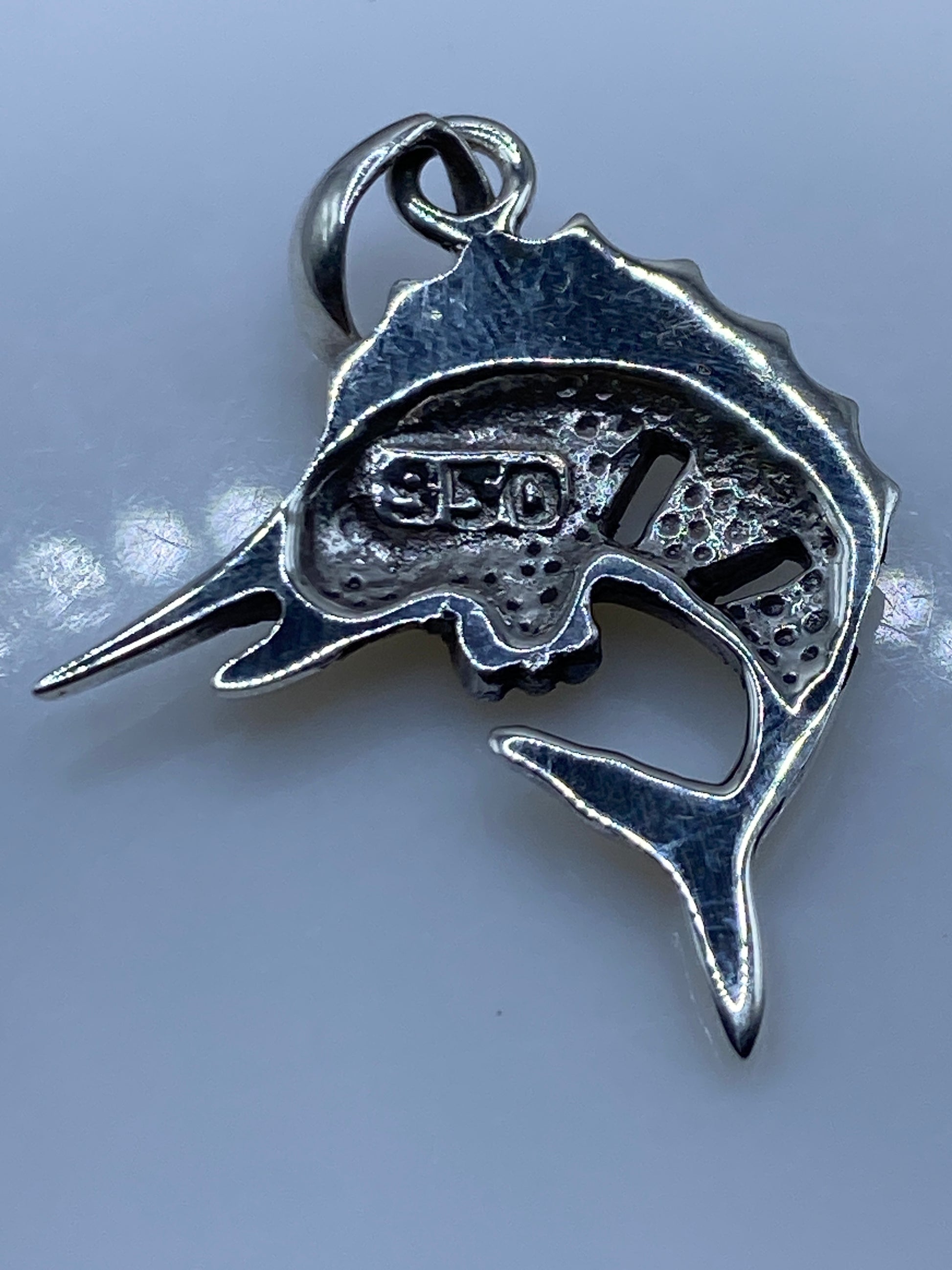 Dije Marlin Plata .950 con Ópalo de Fuego — Taxco — foto 5
