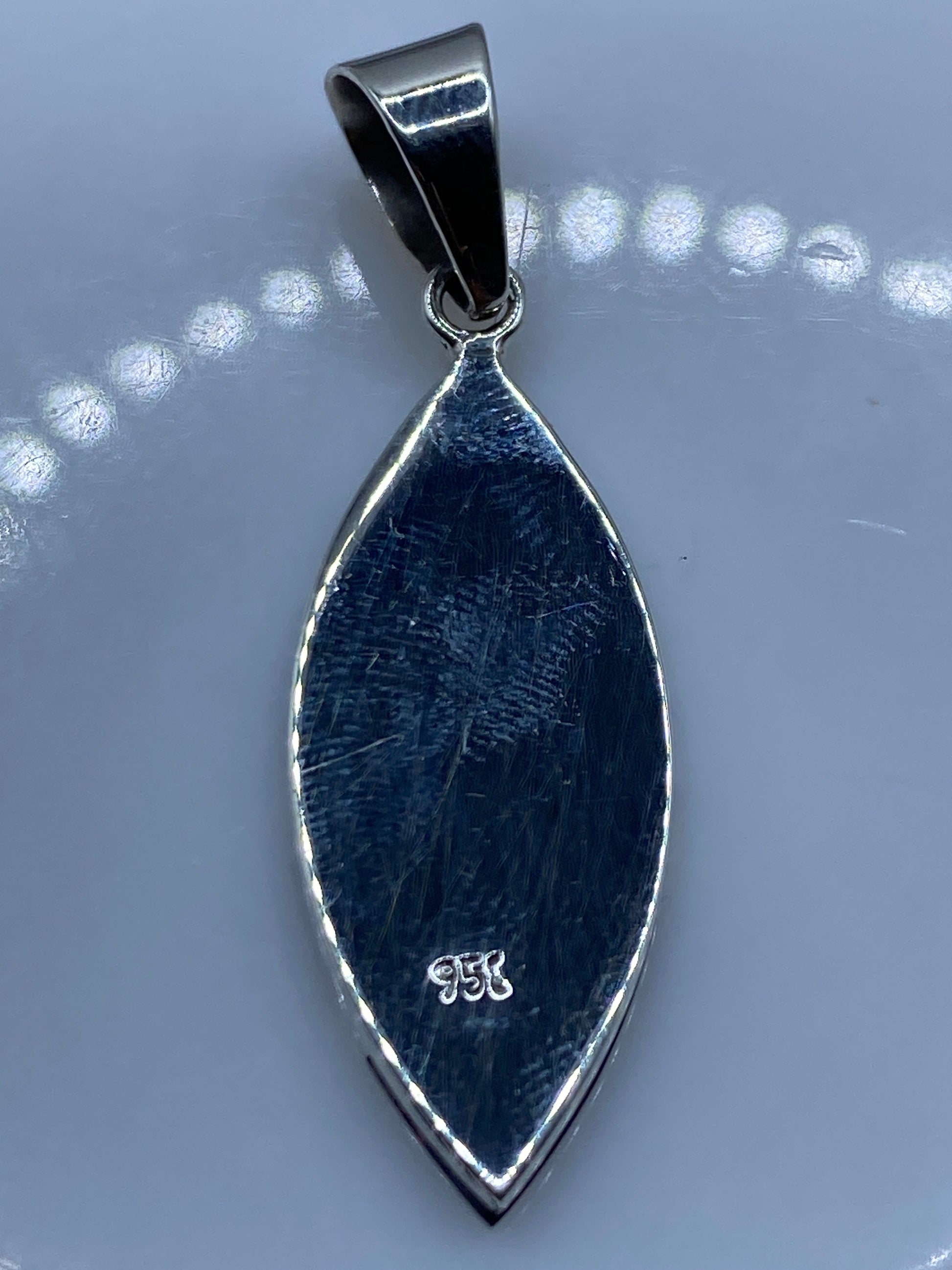 Dije de Plata Ópalo de Fuego Azul — Taxco .950 — foto 5