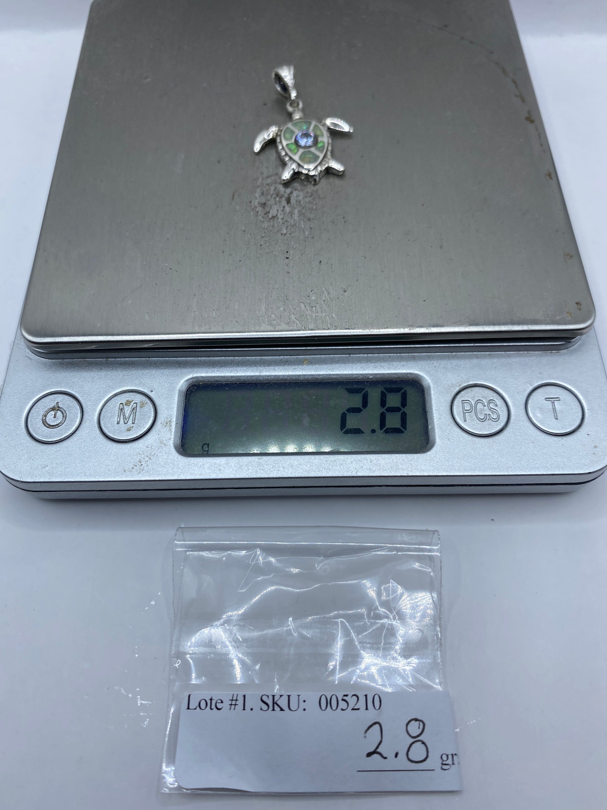 Dije Tortuga Ópalo de Fuego — Plata .925 Taxco — foto 5