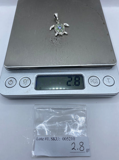 Dije Tortuga Ópalo de Fuego — Plata .925 Taxco — foto 5