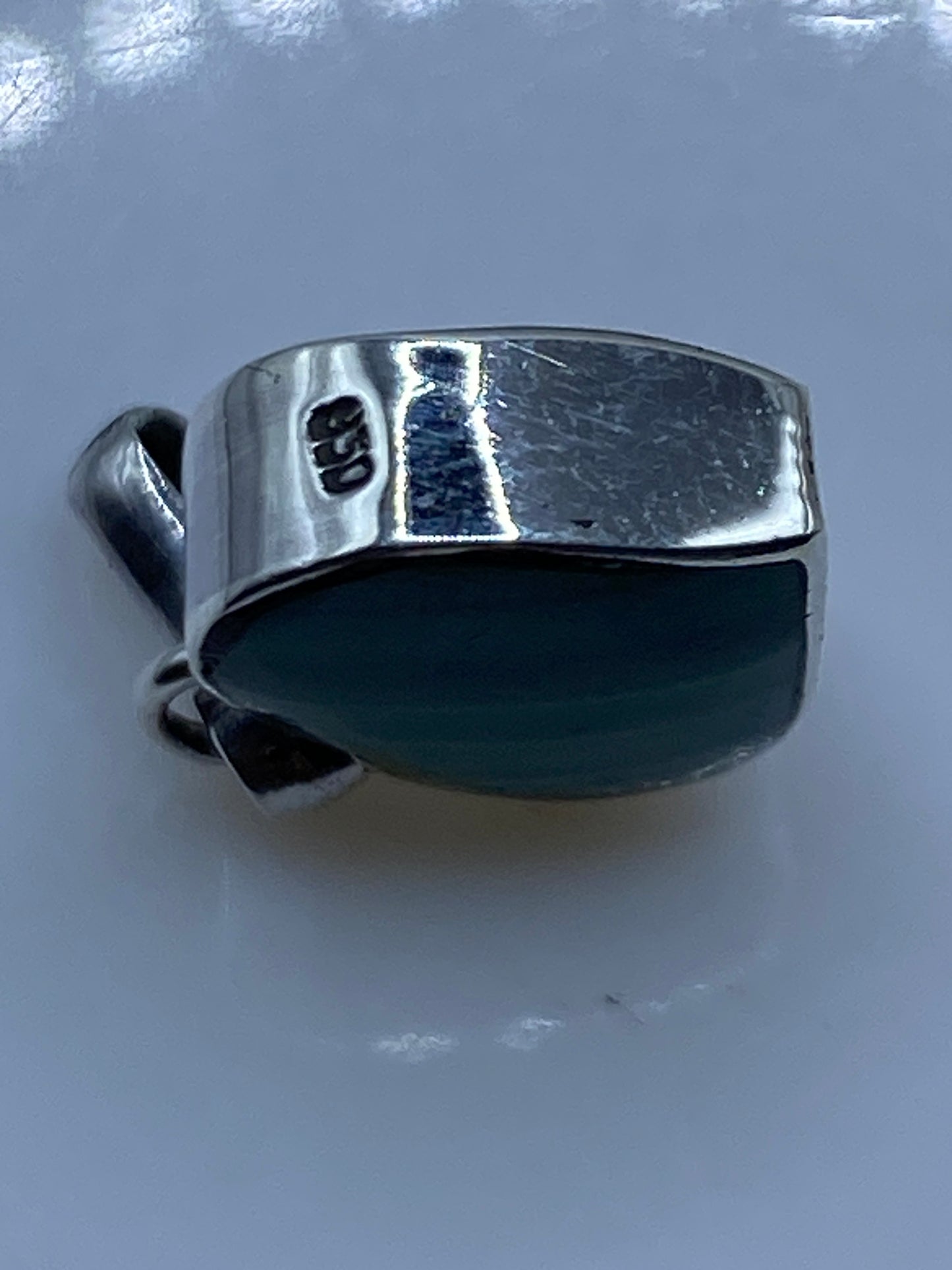 Dije de Plata con Malaquita Verde — Taxco .950 — foto 5