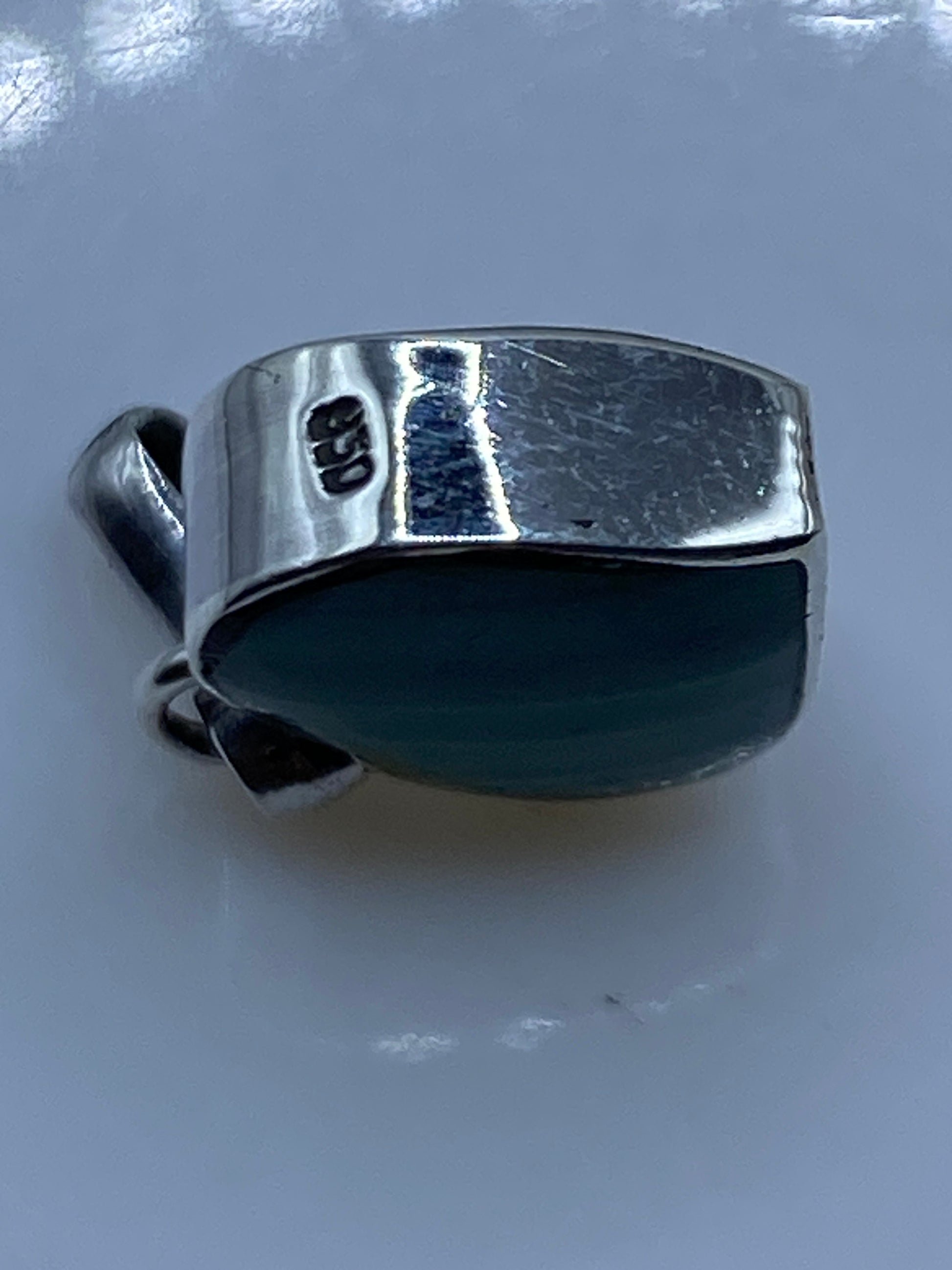 Dije de Plata con Malaquita Verde — Taxco .950 — foto 5