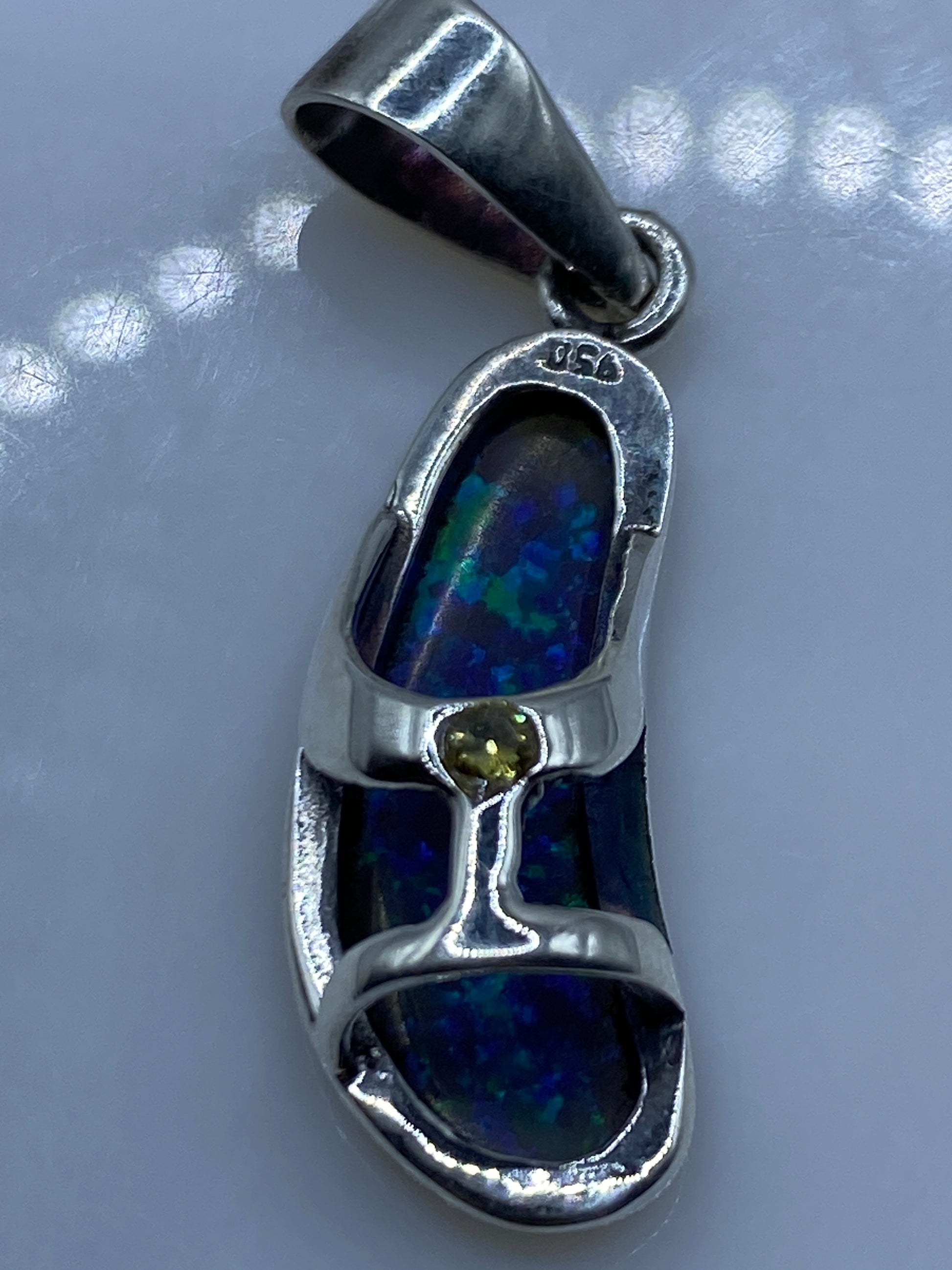 Dije Ópalo de Fuego Plata .950 — Taxco Artesanal — foto 5